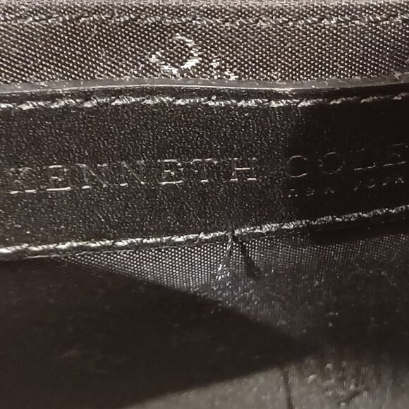 Houndstooth black NEW leather/cloth handbag - Picture 5 of 6